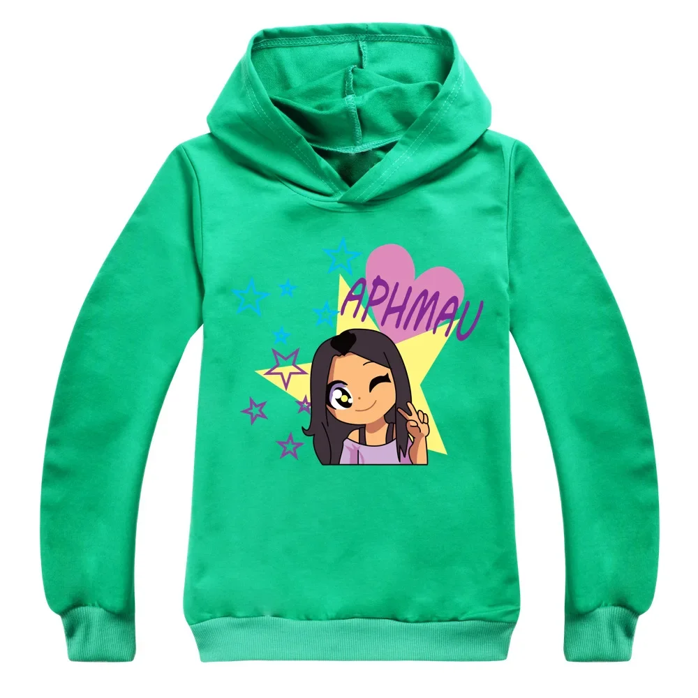 Kawaii Aphmau bluza z kapturem nastolatek chłopcy znosić odzież dla dzieci dzieci moda jesienna bluzy i bluzy dziewczynek swetry płaszcze