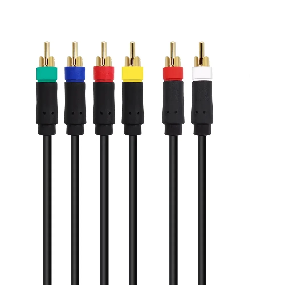 Câble composant de 1.8M pour Playstion 3 pour PS3 6RCA, câble Audio-vidéo AV, accessoires de jeu