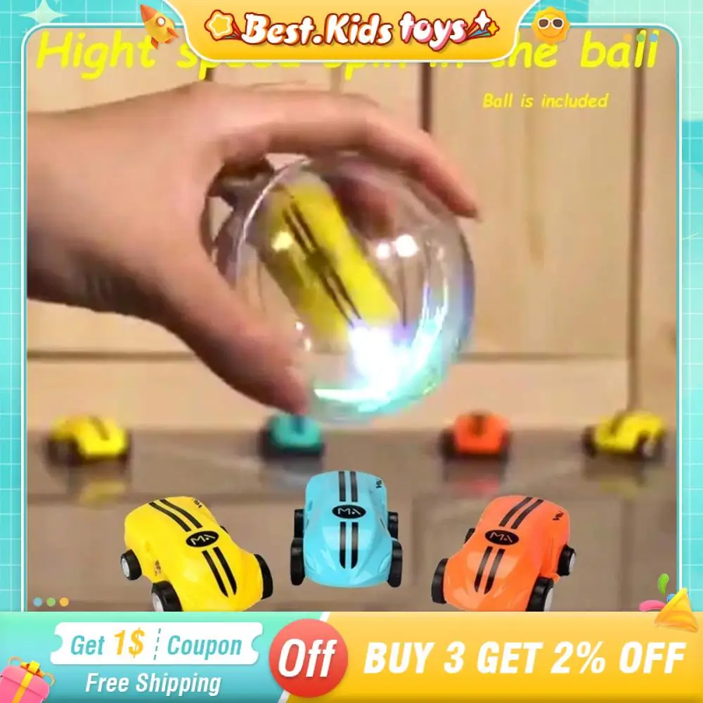 

Mini High Speed Car With Ball Flash Spin Racer 360 Stunt Rotation Flip Racers With Light Racing vehicle Model Kids Toys Boy Gift