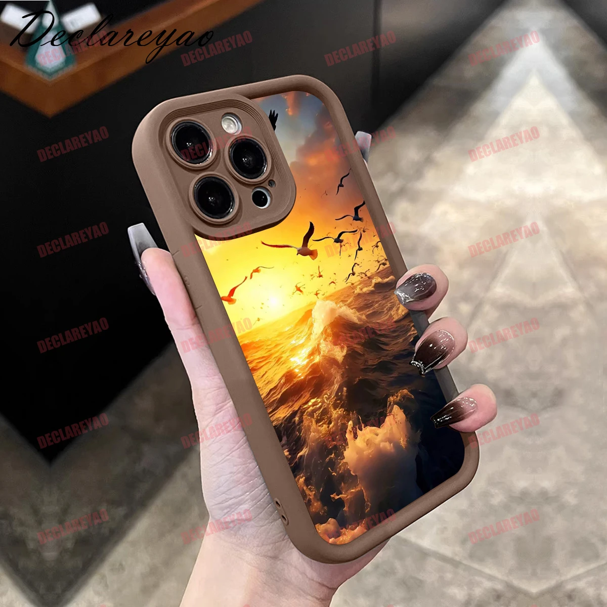 DECLAREYAO لينة ضوء سليم ماتي بولي يوريثان يغطي ل VIVO Y11S 2021 Y55 T2X V20 Y20A Y30 U20 Pro Y100 V40 Y5S S غطاء مقاوم للصدمات