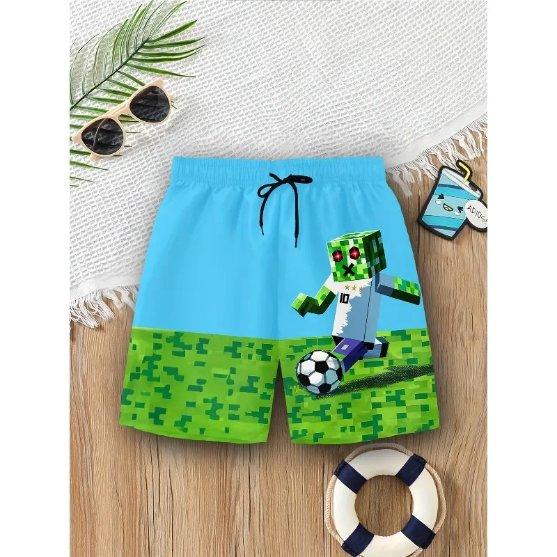 Boys Fashion Swimming Pants, Shorts Beach Pants Boys Surf Shorts Quick-Drying Fabricqv