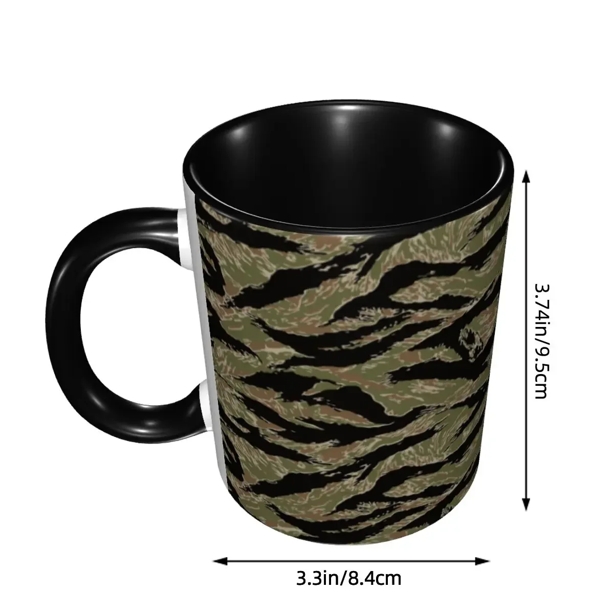 Tiger Stripe Camo Coffee Mugs DIY Customized Camouflage Ceramic Milk Tea Mug Cup