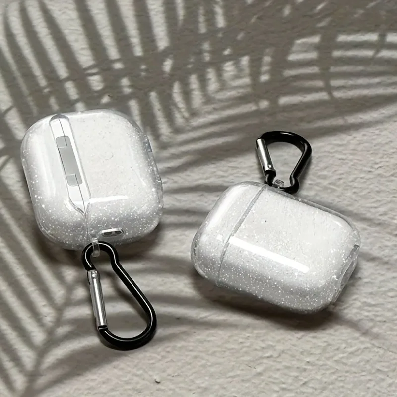 Glitter Transparent Case For AirPods Pro/Pro2 TPU Silicone Wireless Earphone Protective CaseFor Airpods 3/4 Protective Cover