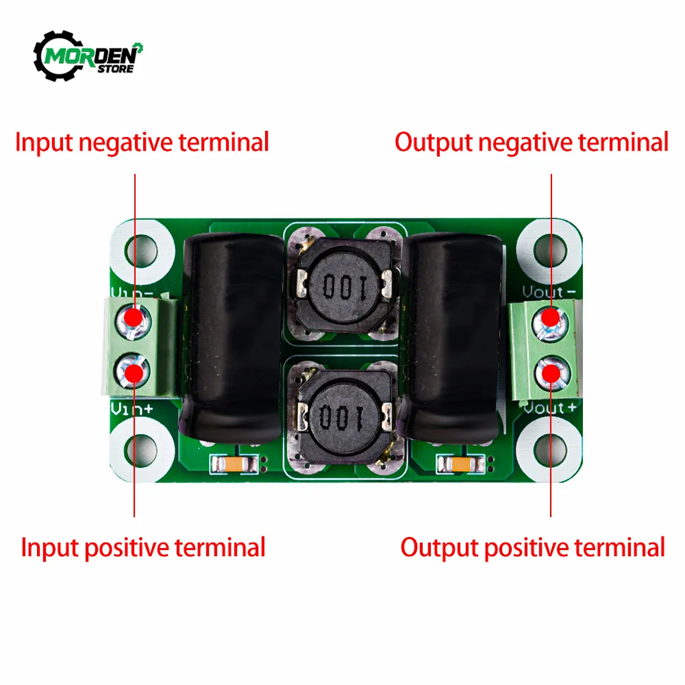 DC Power Filter Board 0-50V 2A/3A/4A Class D Power Amplifier Module Interference  Board EMI Suppression Board Power Tool