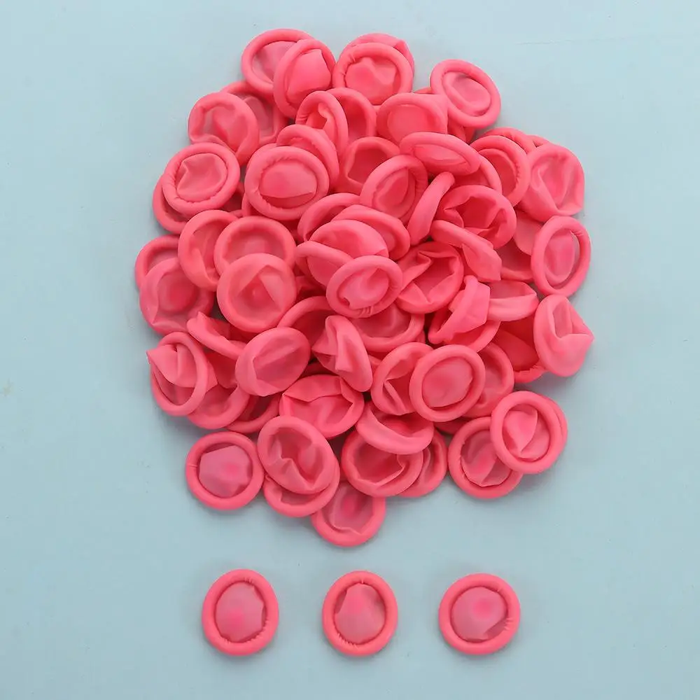 100/300PCS Anti-static Disposable Latex Finger Cover Fingertips Protector Gloves Finger Cots Rubber Gloves