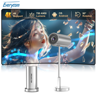 Everycom YG625 Mini Projector Android Smart WIFI 720P LED Beam  Portable Bluetooth Speaker Adjustable Beamer For Home Support 4K