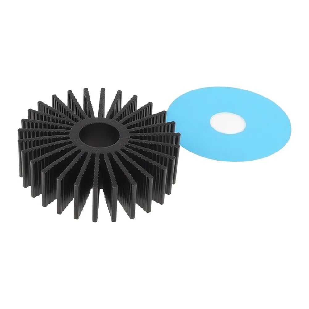 Round Aluminum Heatsink 36mm for Circular Stepper Motors Used in 3D Printers Sunflower Fins Enhanced Heat Dissipation Kit