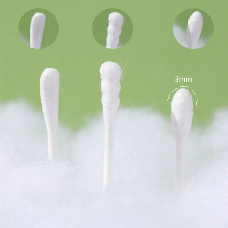 SU 200Pcs Baby Swabs Baby Double-ended Ultra-fine Cleaning Swabs For Delicate Ears - Soft And Safe For Newborns And Toddlers