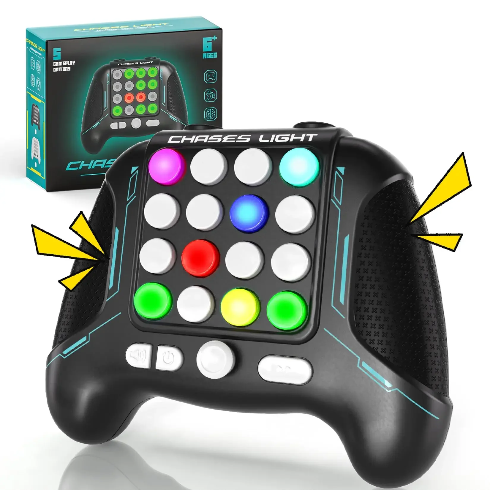 وحدة التحكم الإلكترونية البوب تضيء سريعة دفع مقبض اللعبة لعب للأطفال البالغين تململ مكافحة الإجهاد الإغاثة #1