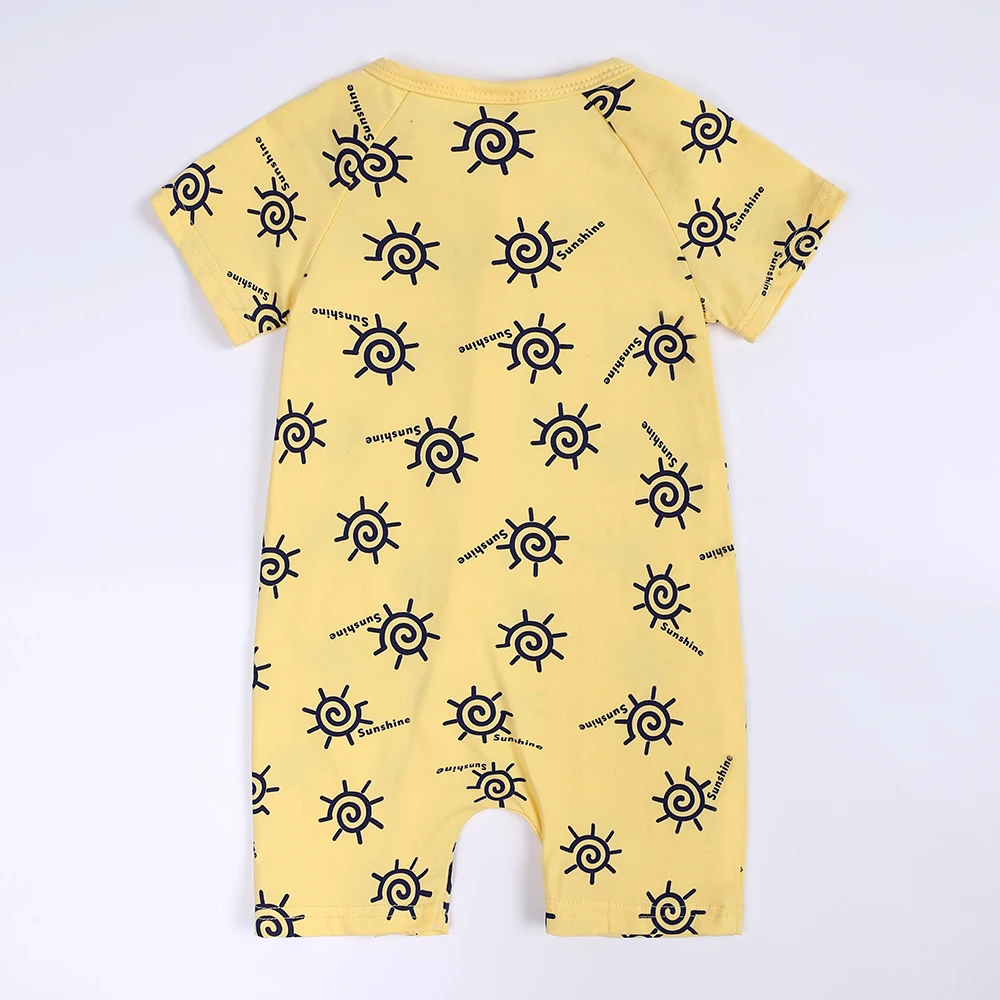Kids Tales 2026 Sommer Neugeborenen Baby Strampler Vollflächiger Druck Kurzarm Baumwolle Einteiler Kleidung Säugling Schlafanzug Kleinkind Overall Kostüm – Detail 3
