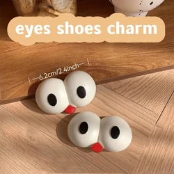 2/4Piece Fun Big-Eye Charms For Crocs & Sneakers - Transform Your Style With Diy Shoe Decor, Durable Pvc Accessories