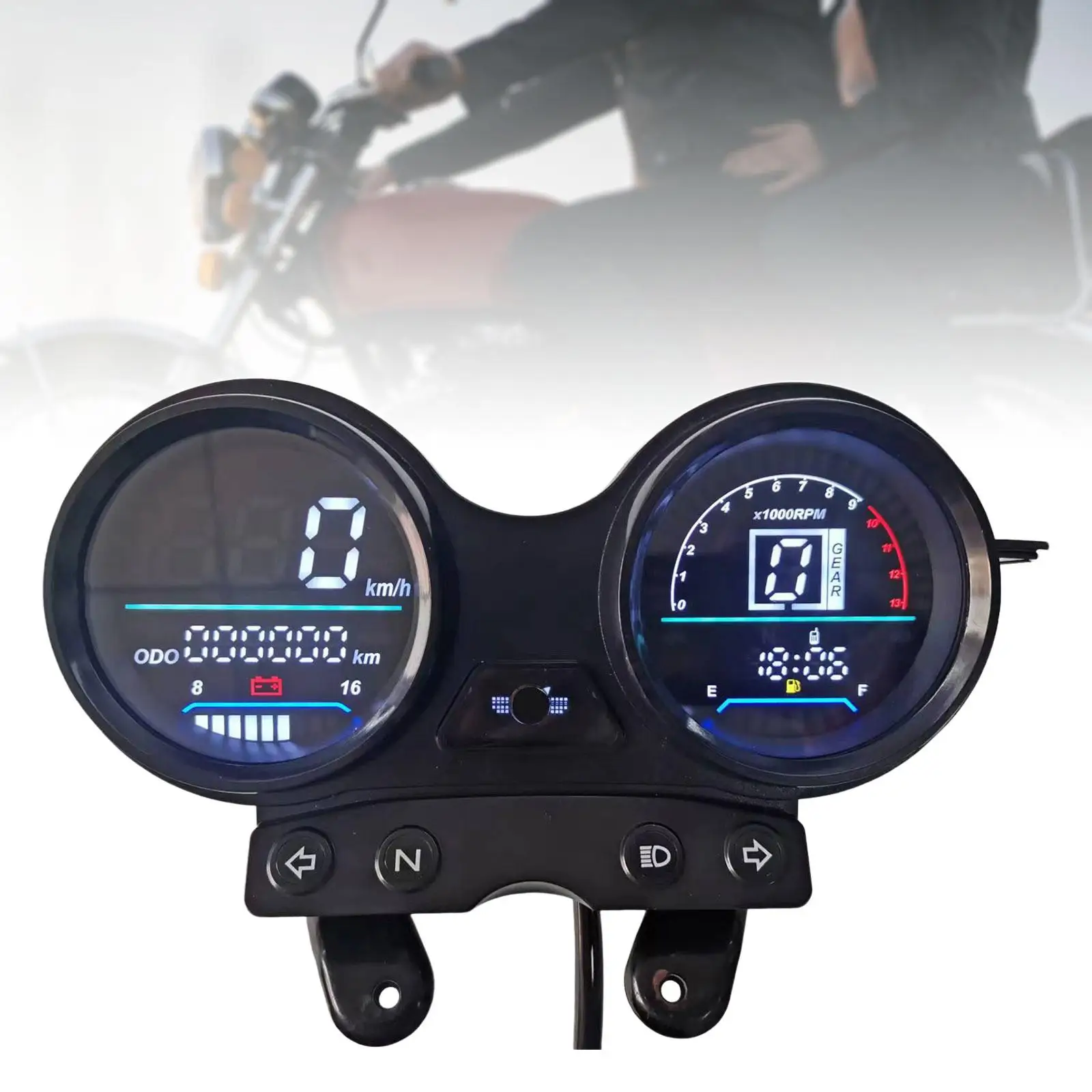 

DC 12V Motorcycle Digital Odometer Speedometer for Yamaha Ybr 125 Digital Instrument Motorcycle Speedometer Gauge Oil Gauge