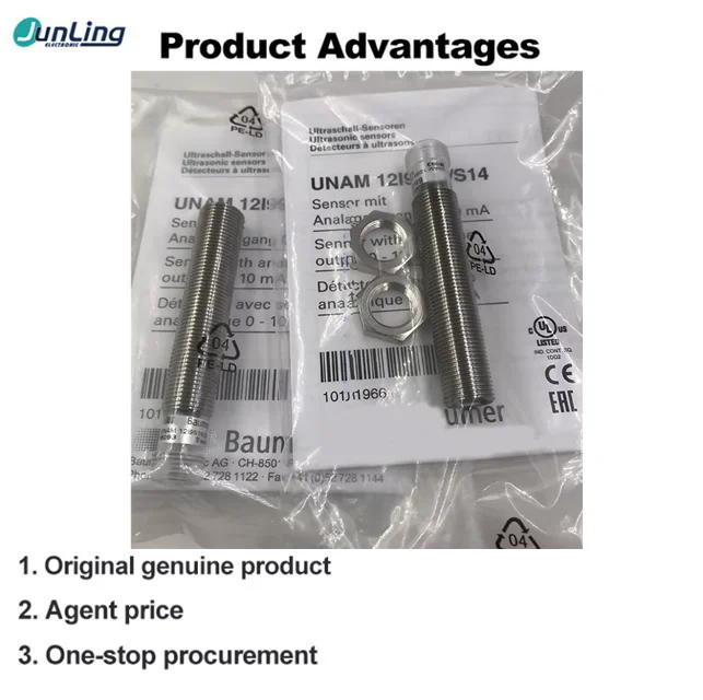 UNAM 12I9914/S14 Ultrasonic Ranging Sensor Induction Range 60-400mmcurrent Output External Self-learning Baumer UNAM 12N1914/S14