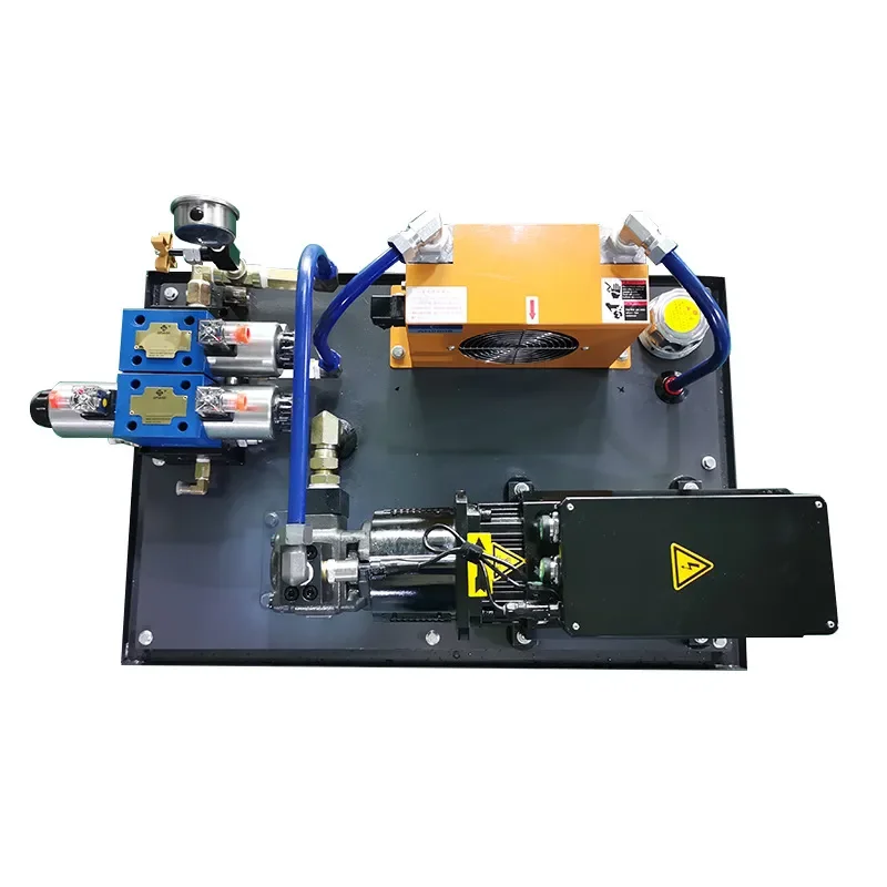 Servo motor adjustable speed hydraulic system with counterbalance valve hydraulic station fast and slow speed hydraulic pump