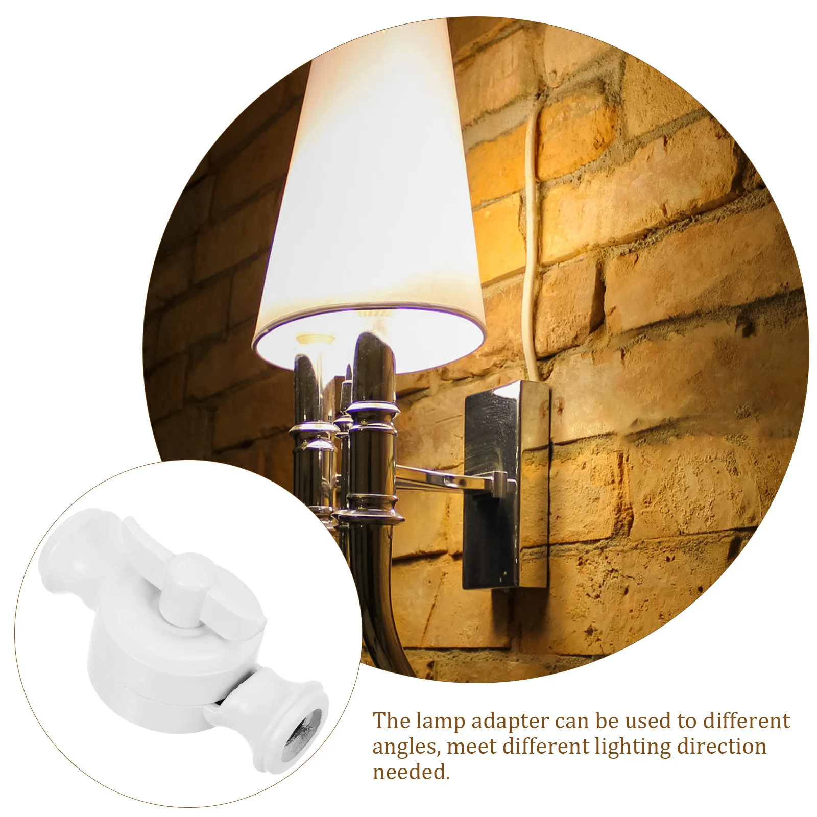 

2 Way Wall Lamp Arm Adapter Zinc Alloy Adjustable Sconce Mount For Ceiling Light Fixture Ball Head Connector Wall Sconce Adapter