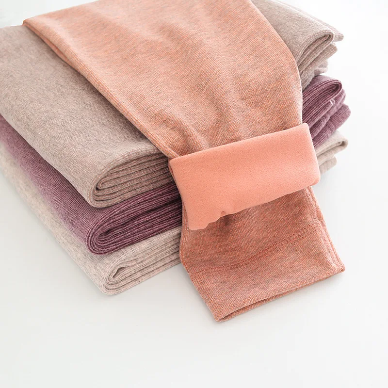 

Шерстяные леггинсы женские утолщенные ягодицы винно-красные розовые Jk приятные для кожи непрозрачные премиальные принты цветные зимние с v-образной талией невидимые