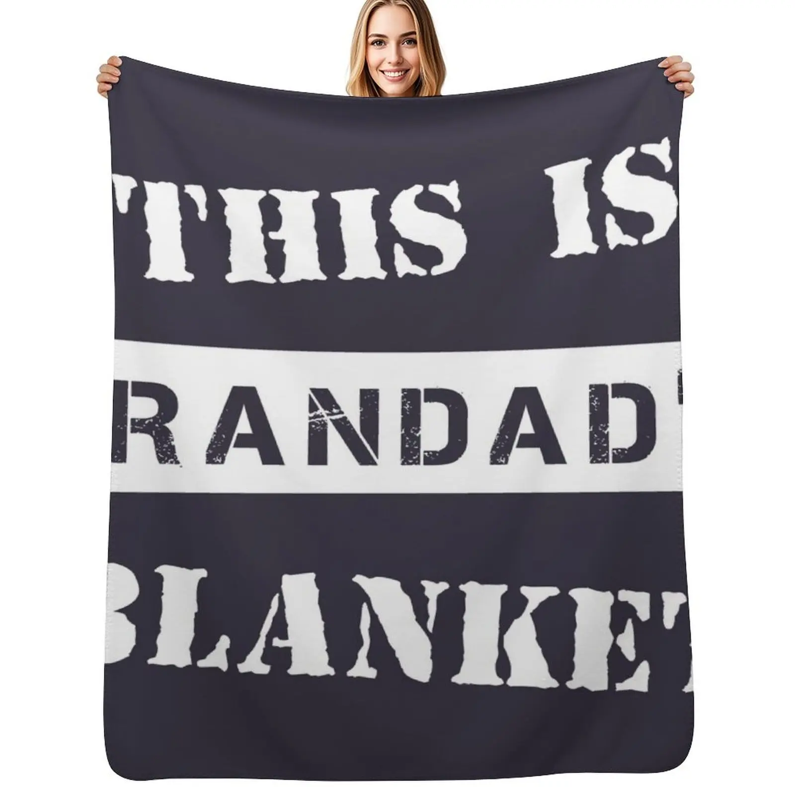 

This Is Grandad's Blanket Throw Blanket Winter beds christmas gifts Luxury Brand Nap Blankets