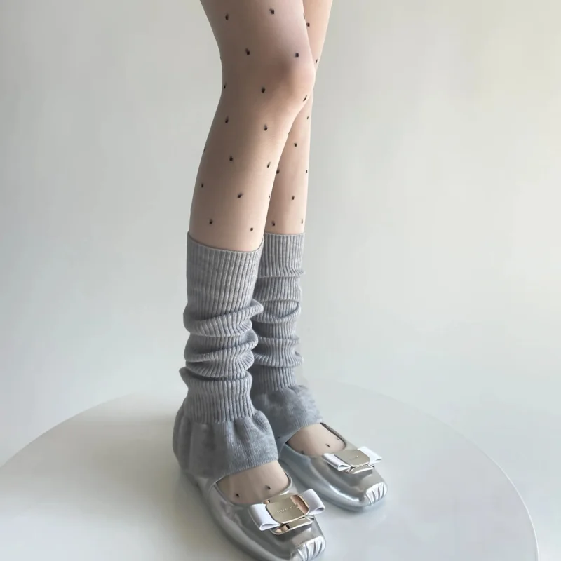 New Ballet Leg Warmers Women Autumn and Winter Girl Female Legs Cover Dance Socks Y2k Harajuku Sweet Wind Pile Calf Socks