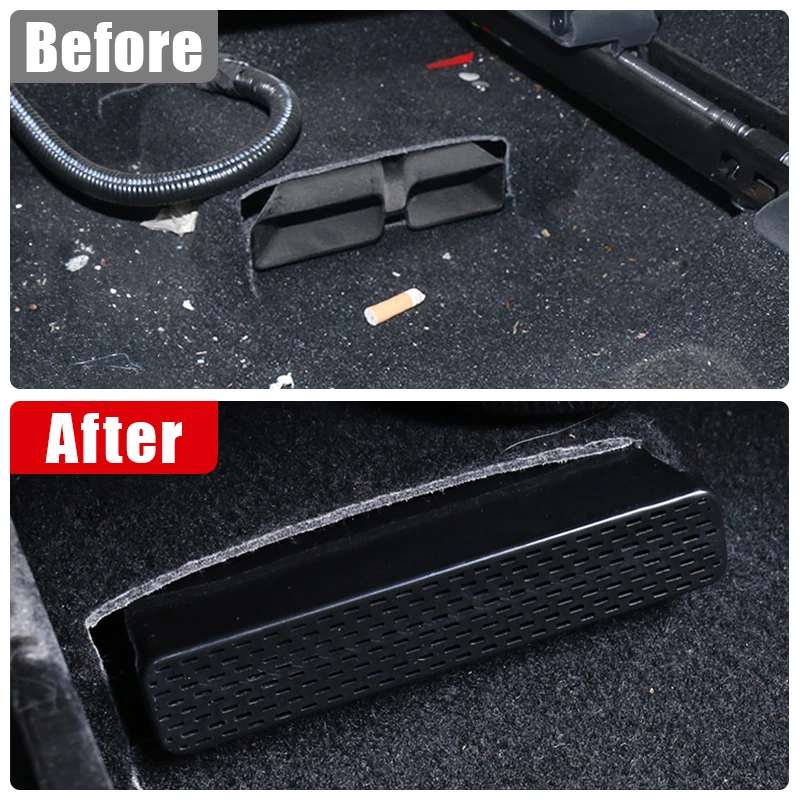 For Toyota Camry 70 XV70 2018 2019 2020 2021 2022 2023 ABS Car Air Conditioning Outlet Under Seat Protective Trim Cover Stickers