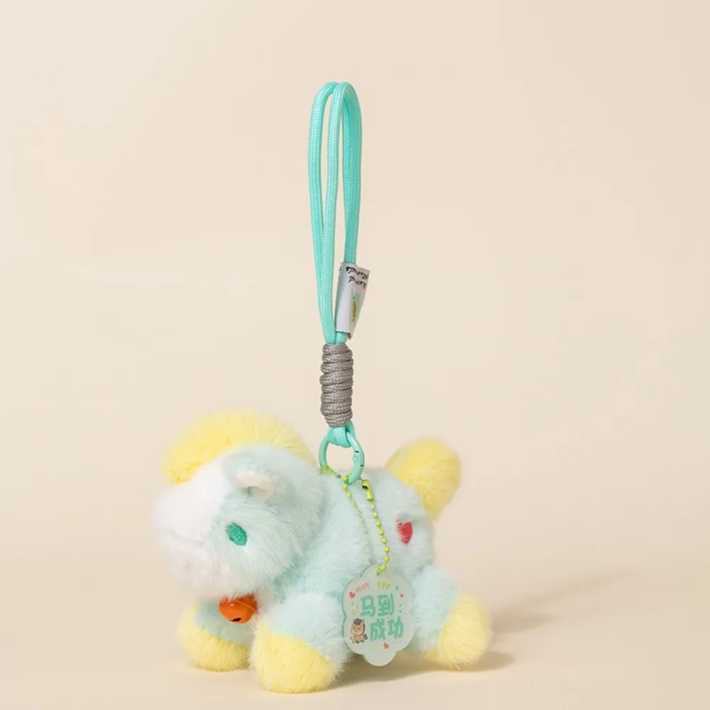 Soft Stuffed Pony Plush Pendant Multi-color Cute Style Plush Keychain Pendant Design Plush Material Lucky Pony Girls Gift