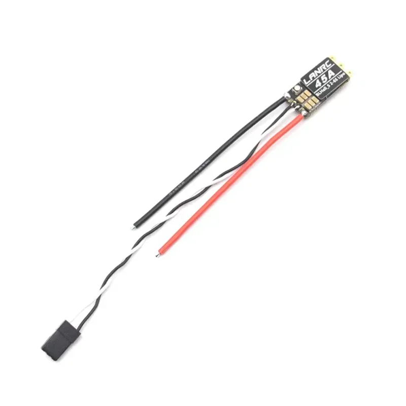 LANRC 45A 35A BLHeli_S ESC 2-6S Lipo Brushless Electronic Governor with LED Light Support DSHOT125/300/600 for Crossing Drones