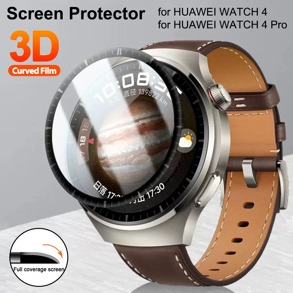 1-4 Pcs Protective Film For Huawei Watch 4 Pro Waterproof Soft Screen Protector Anti-Scratch Hydrogel Film for huawei watch4 pro