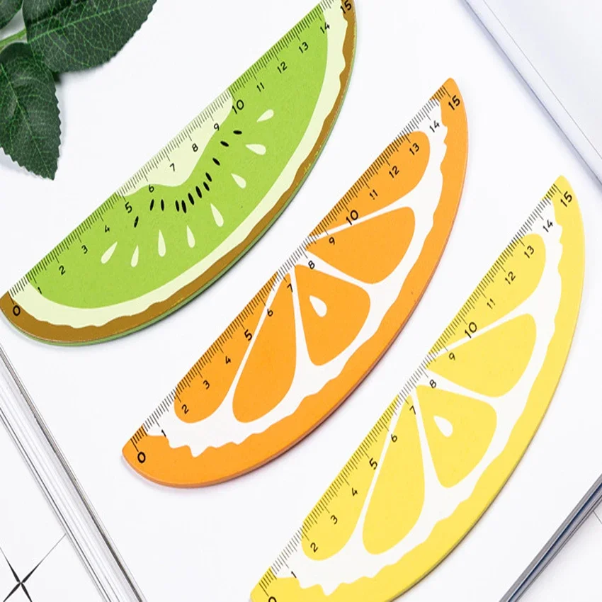 1pcs/lot Lovely Cartoon Fresh Fruit design wooden Straight ruler Measuring Tool Learning office Stationery