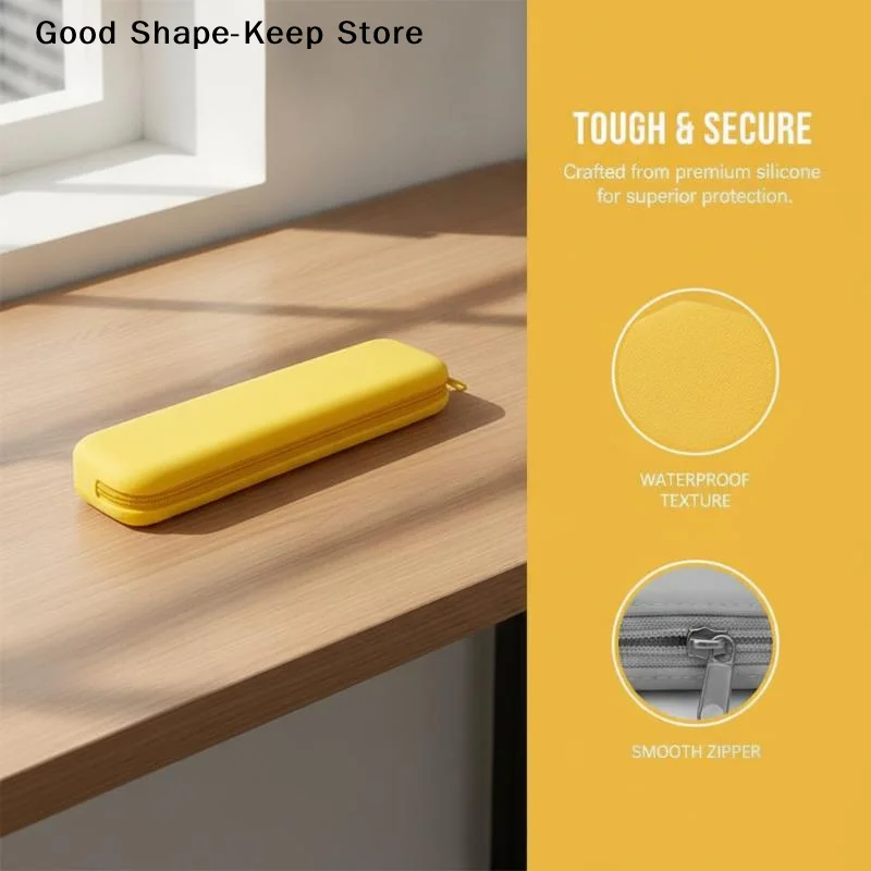 dailySilicone Federmäppchen, robust, großes Fassungsvermögen, wasserdicht, weiche Stifttasche, leichter Schreibwarenhalter, Geschenk für Teenager und Studenten