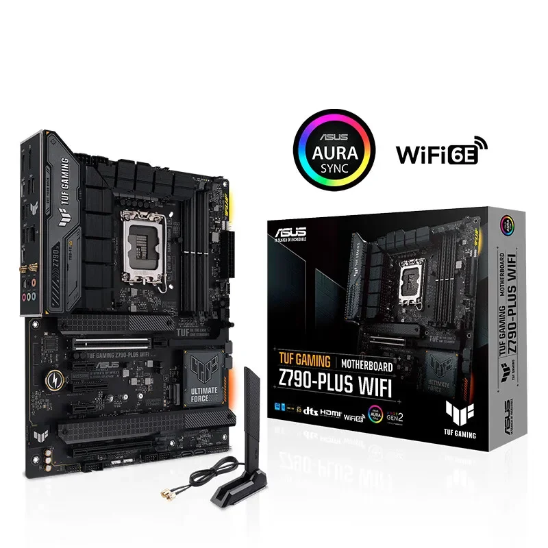 ASUS TUF GAMING Z790-PLUS WiFi LGA 1700 Intel12Th&13Th Gen ATX Gaming Motherboard PCIe 5.0 DDR5 4xM.2 Slots 16+1 DrMOS WiFi 6