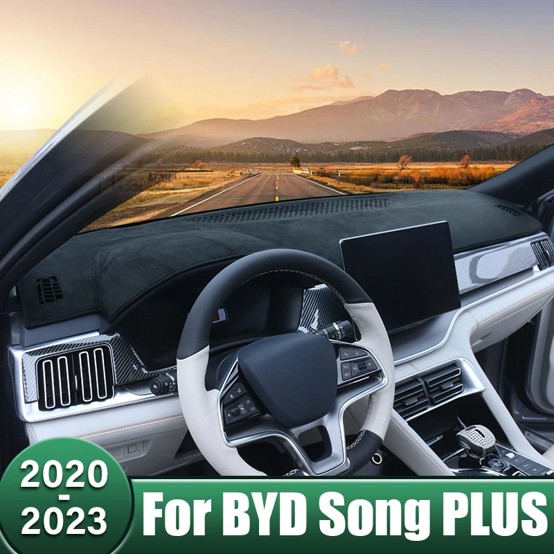 

Car Dashboard Mat Avoid Light Sun Shade Pad Cover Anti-UV Carpets Interior Case For BYD Song Plus DM-i EV 2020 2021 2022 2023