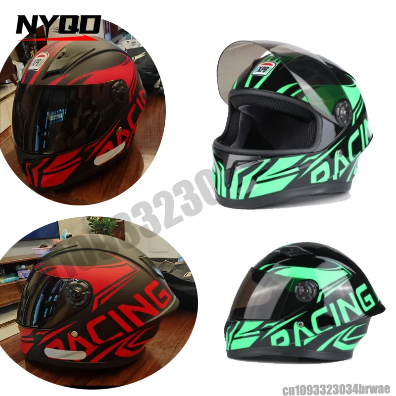 

Outdoor Bicycle Children Motorcycle Helmets New Sports Riding Adjustable Head Cute Helmet Safety Kid Full Face for Four Seasons