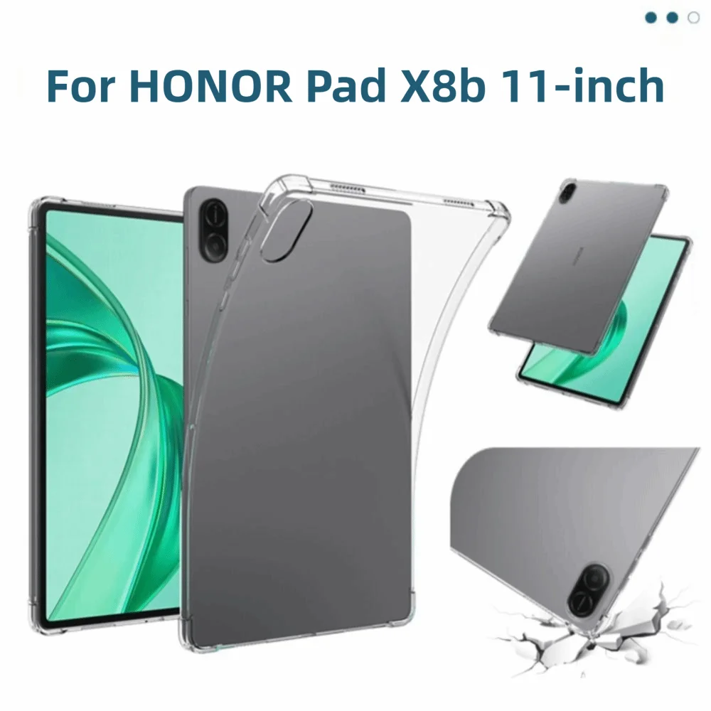 Anti-fall 11in Tablet Case Air Bag Wear Resistant Protective Cover TPU Shockproof Clear Back Shell for HONOR Pad X8b