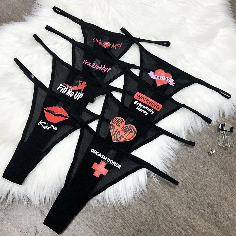 Customize Thongs Crystal Name Letter Erotic tangas Women Sexy Lace G-String Panties Pornographic Hot wife Birthday Lover Gift