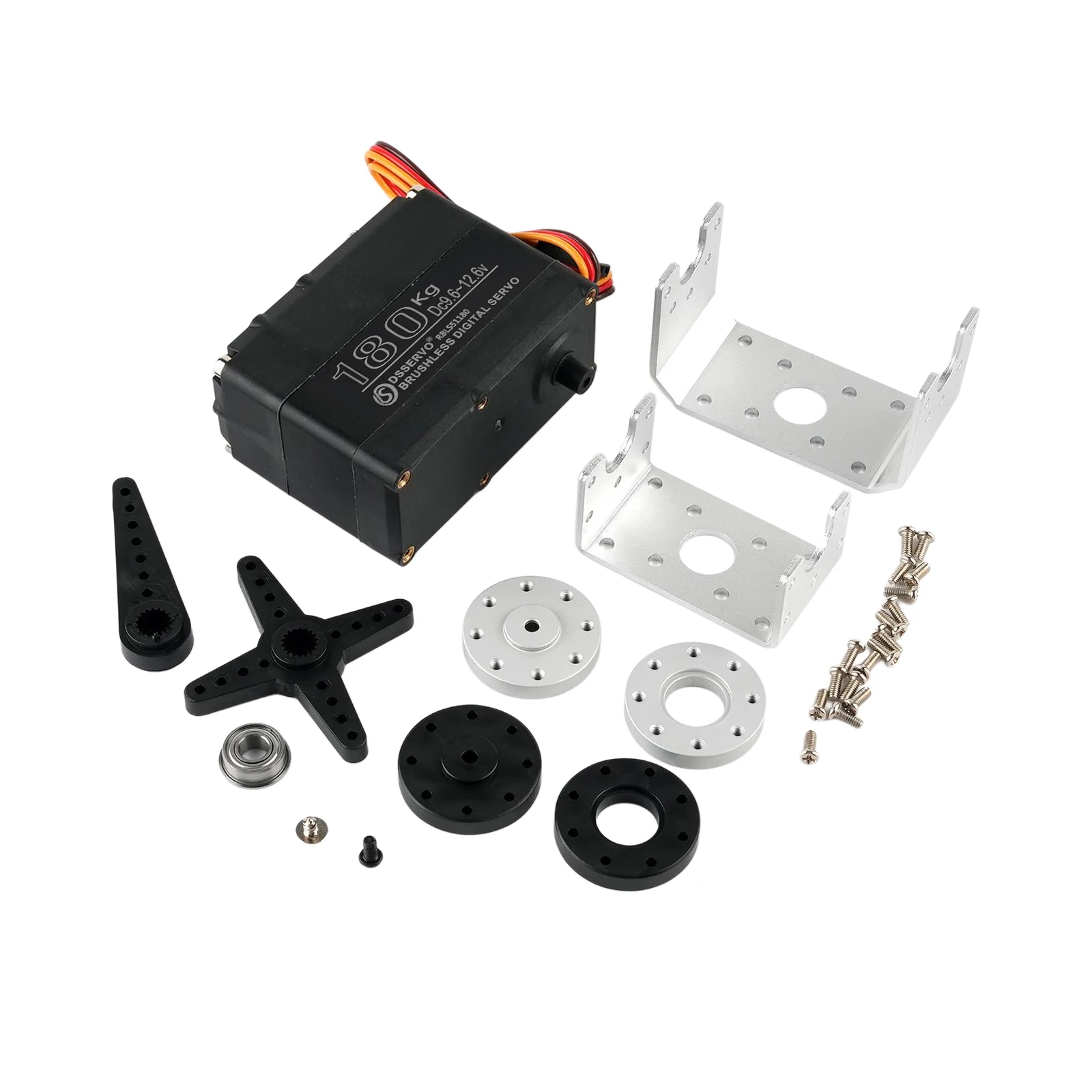Servo digitale 180Kg Motore brushless con ingranaggi metallici Servos impermeabili da 180/270/360 gradi per droni robot per auto RC Ragazzo Giocattoli fai da te # T3