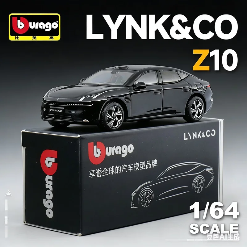 

Bburago 1:64 LYNK&CO Z10 Coupe Alloy Sports Car Model Diecasts Metal New Energy Vehicles Car Model Simulation Childrens Toy Gift