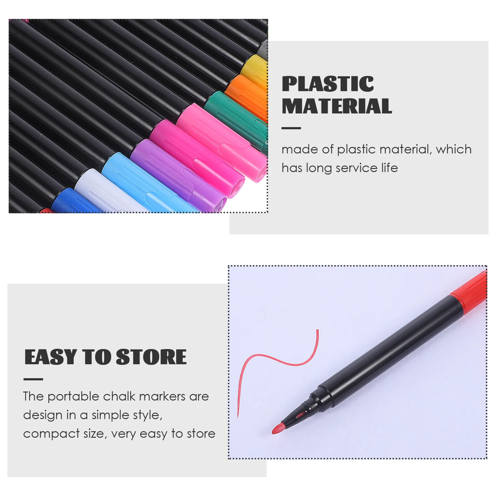 

12Pcs Blackboard Liquid Chalk Pens Neon Markers for Glass Acrylic Board Whiteboard Reusable Erasable Writing Drawing Office