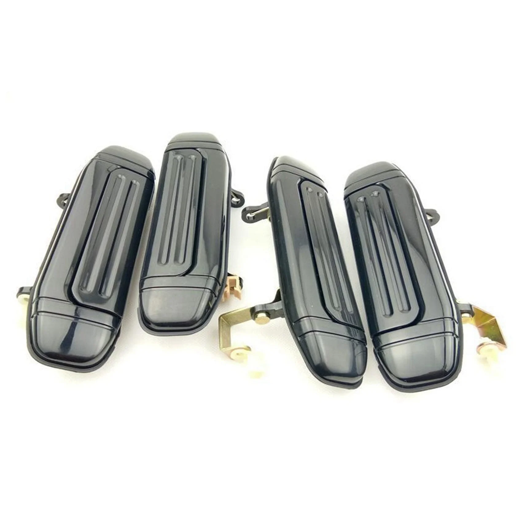 

#134L 2Pcs Car Outer Door Handle Front Rear Door Handles for Mitsubishi Pajero Montero V31 V32 V33 V43 V46 V47 (Black)