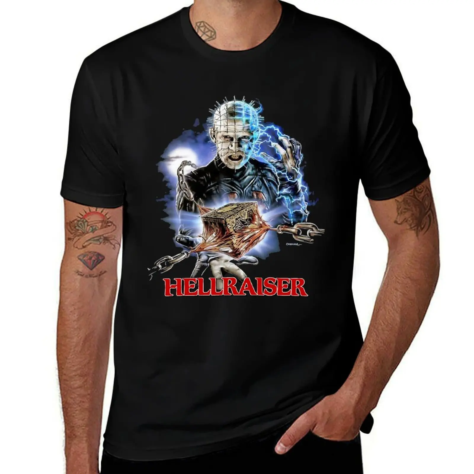

Hellraiser - Pinhead 1 【Ｈｏｒｒｏｒ】 Design （1987） Essential T-Shirt t shirts for man slim fit man t shirt cotton