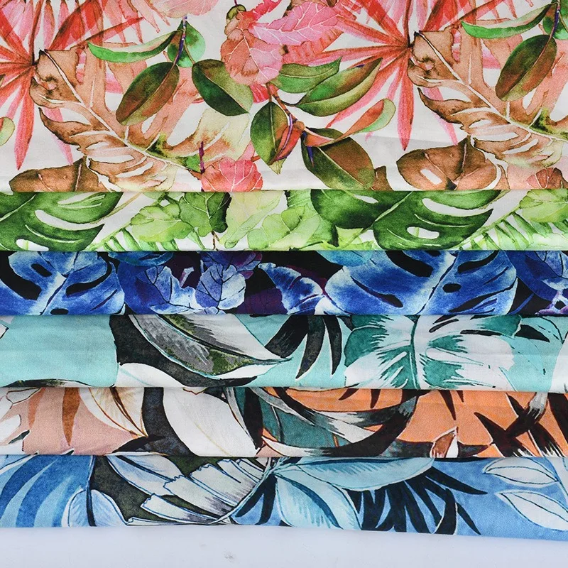 1M/3M/5M/10M بوبلين مطبوع هاواي عتيق - نسيج قطن 100% لفساتين وخياطة ملابس الشاطئ (متر) #5