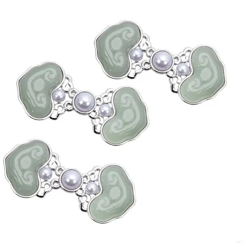 

M6CD 3Pcs Pearls Waist Shaping Clip Belt Tightener Pin for Women Oversized Jeans Pants