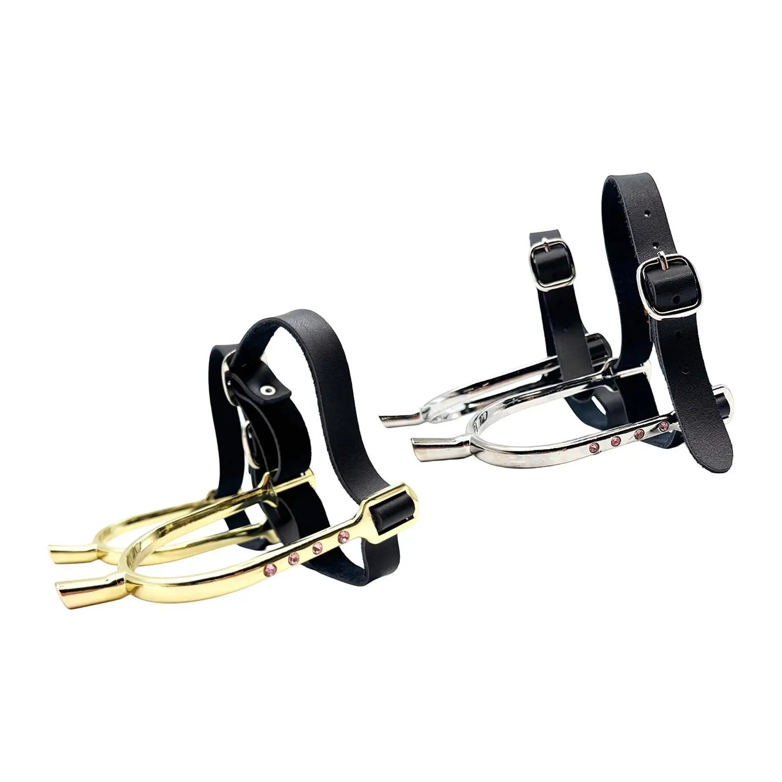 Adjustable Horse Spurs PU Belt Stable Mount Accessories for Dressage Competition Horsemanship Enthusiasts