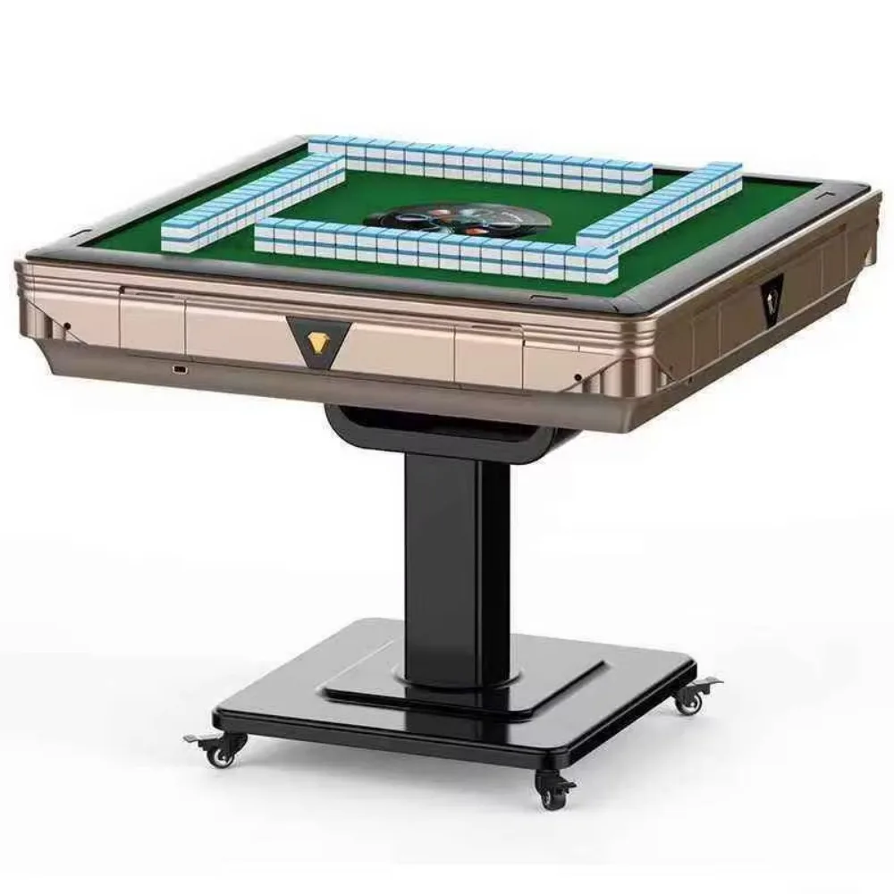 Low Noise Automatic Mahjong Machine Foldable Home Mahjong Table for Indoor Family Party Entertainment