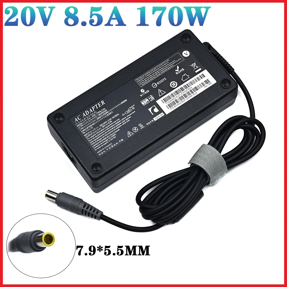 

20V 8.5A 170W 7.9*5.5mm Laptop AC Adapter Power Charger For Lenovo ThinkPad W520 W530 T520 45N0111 45N0112 45N0113 45N0115