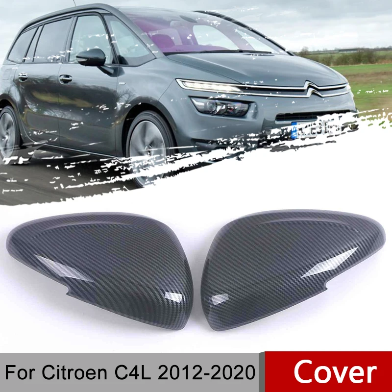 

Для Citroen C4L 2012 2013 2014 ~ 2020 крышка зеркал заднего вида, боковая дверь автомобиля, внешние аксессуары заднего вида, АБС-пластик, карбон, гальваническое покрытие