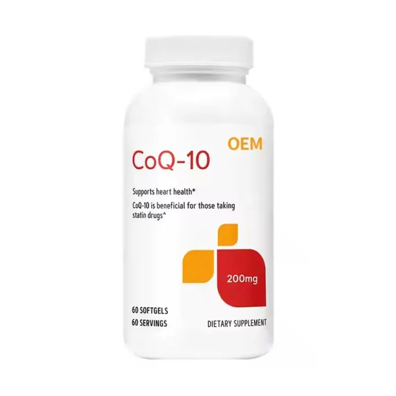 

Natural Coenzyme Q10 CoQ10 Capsules Heart Health Dietary Supplement Nutrition Supplies