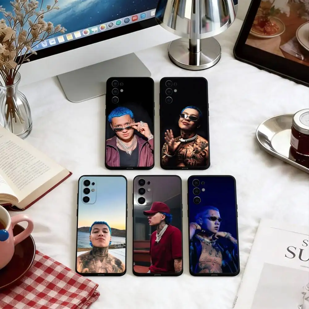 Singer Blessd Cantante Phone Case For Samsung S25,S24,S21,S22,S23,S30,Ultra,S20,Plus,Fe,Lite,Note,10,Soft Black Cover