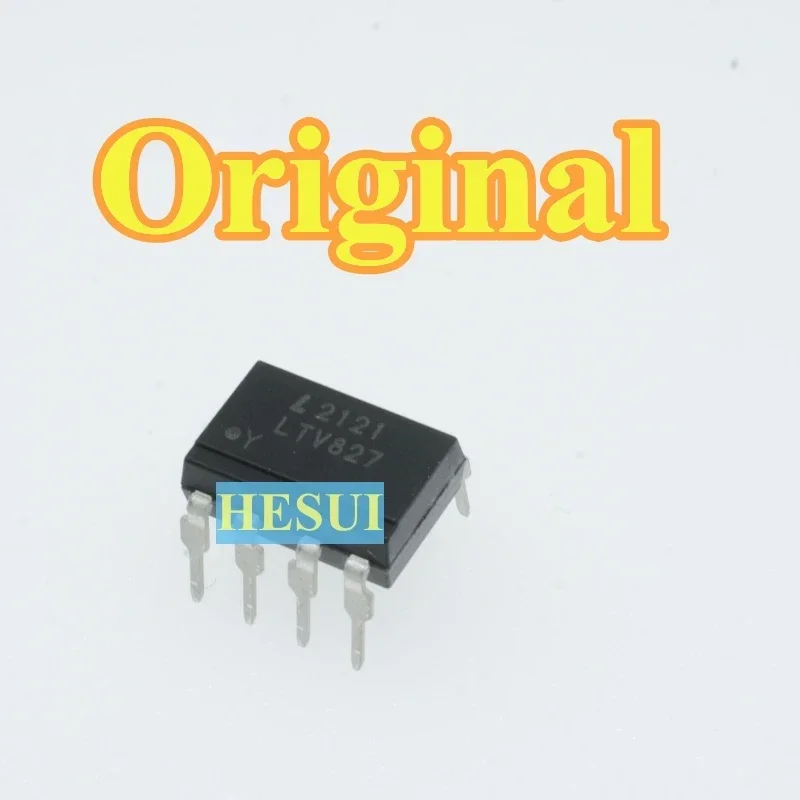 500/1000pcs LTV-827 DIP-8 transistor output optocoupler original