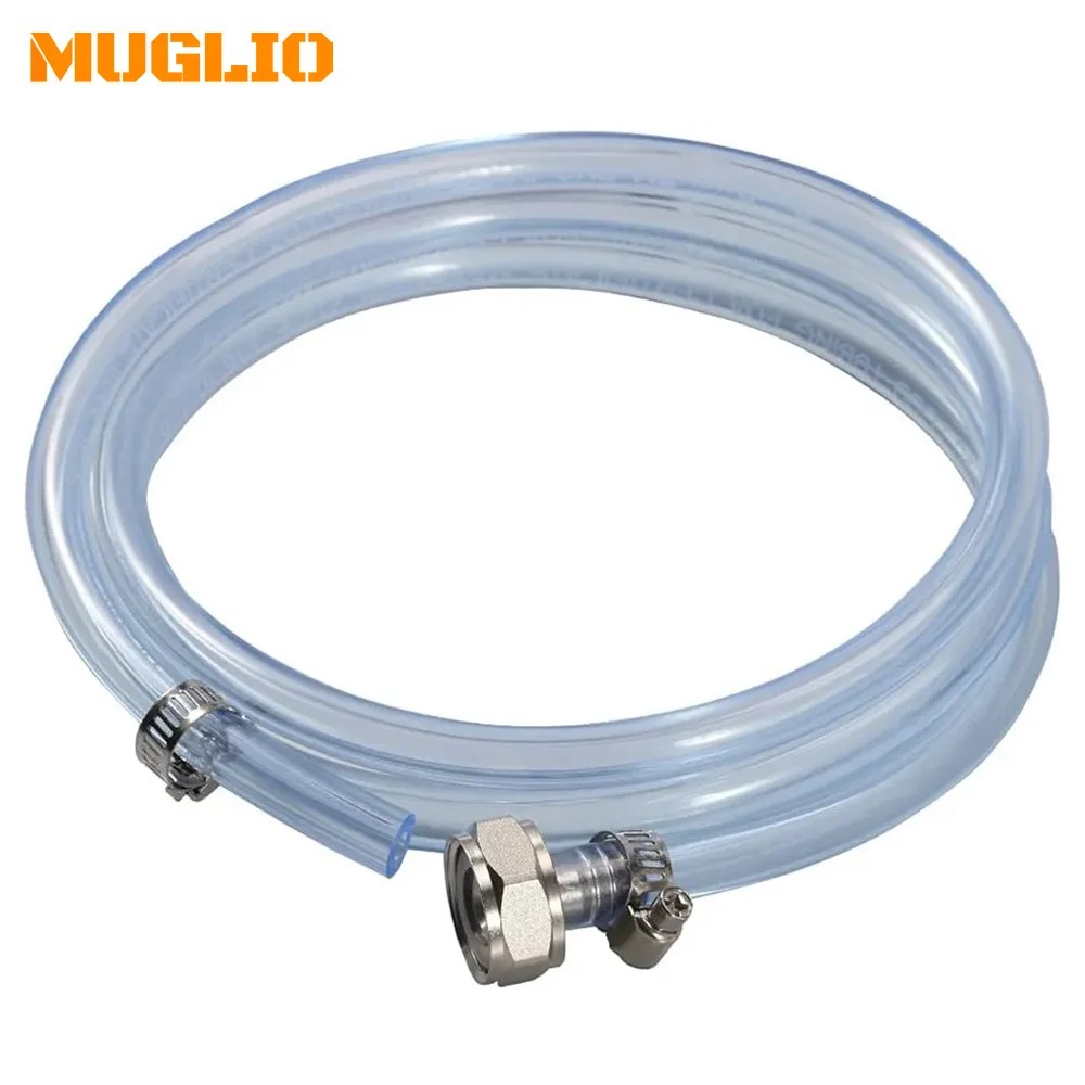 MUGLIO Home Brewing Beer Line with Hex Nut Adapter, Beer Hose 3/16