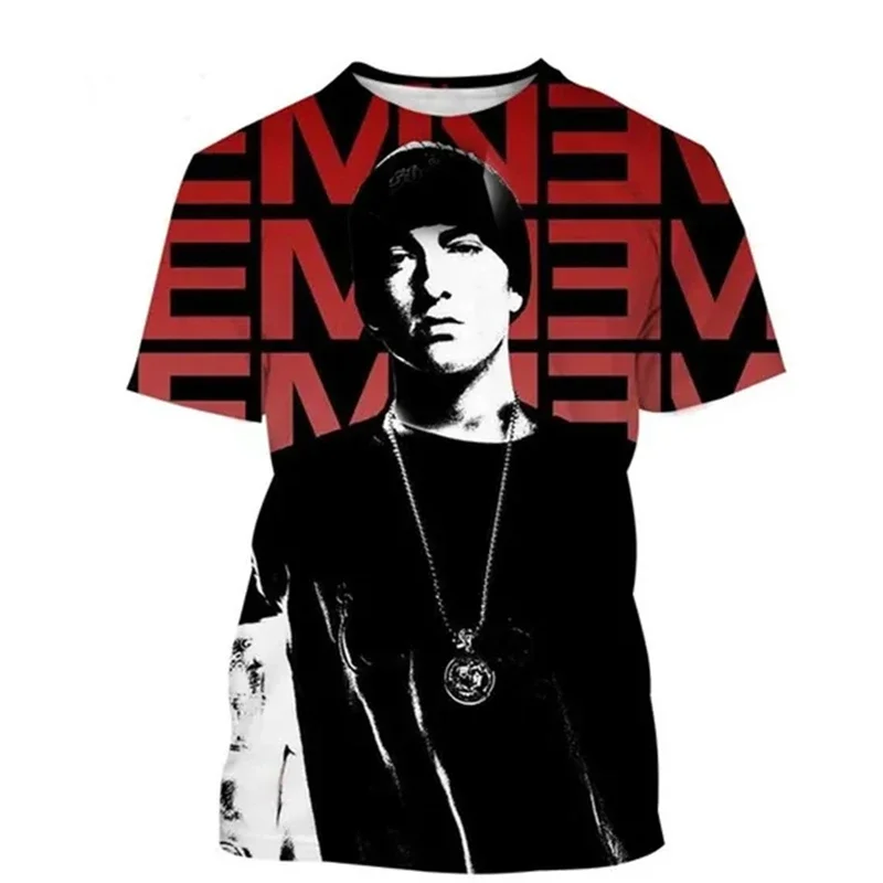 Rapper Eminem 3d Print Tshirt Graphic3d Print  uomo Fashion t-shirt bambini top Tees Unisex Tees abbigliamento uomo t-shirt Punk