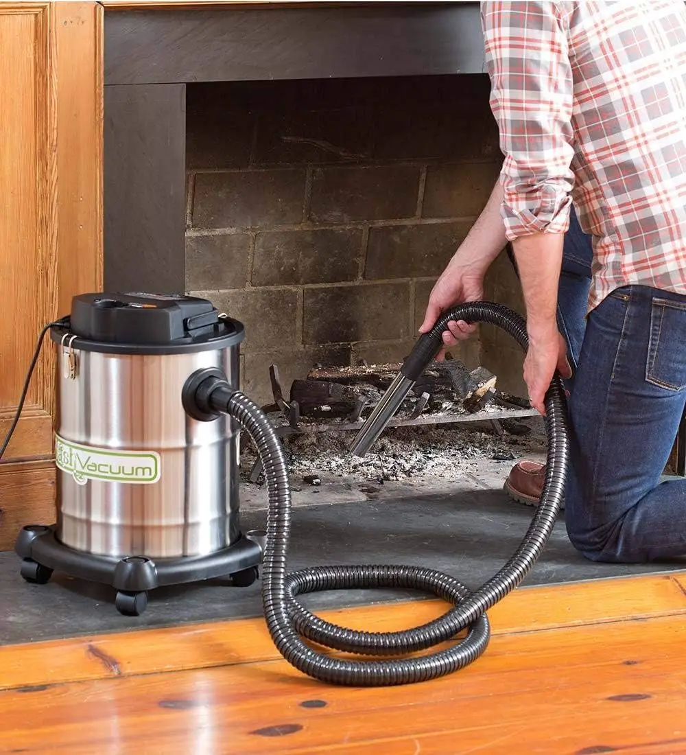 Hearth Heavy-Duty, Heat-Resistant Fireplace Warm Ash Vacuum